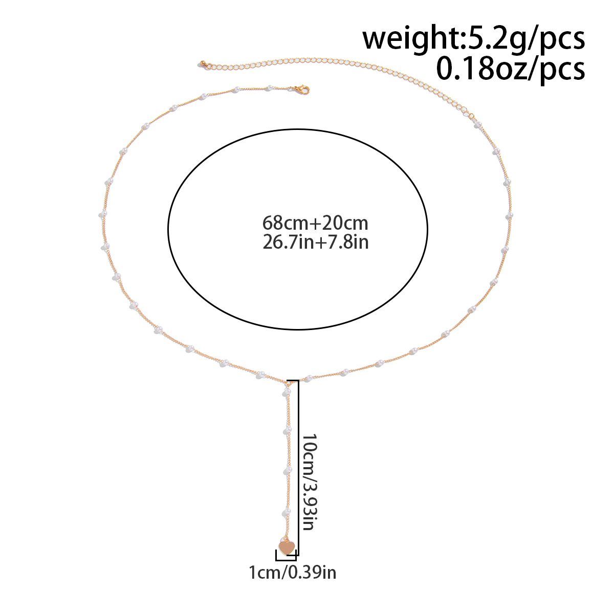 Dainty Pearl Belly Chain Gold Plated Waist Body Jewelry with Drop Detail